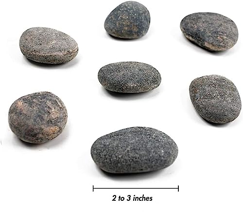 BigOtters River Rocks for Painting, 20PCS Painting Rocks Smooth Unpolished Stones Range from About 2 to 3 inches Gift for Kids and Adults Outdoor