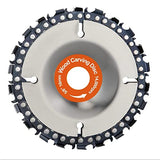 Chainsaw disc/Stump Remover/Stump Grinder/Wood Carving Disc for 4'' or 4"-1/2" Angle Grinder, 5/8" Arbor,Chromium Plating Reinforcement,Shaping and SchuhRia