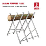 WINMAX TOOLS AUTOMOTIVE Heavy Duty 220 lbs Sawhorse Work Table, Portable Folding Sawhorse, Adjustable Steel Sawbuck for Firewood, Lightweight Log WINMAX TOOLS AUTOMOTIVE