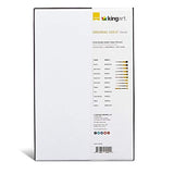 KINGART Original Gold Miniature Detail Series, Comfort Handle, Premium Golden Taklon, Multimedia Artist Brushes, Gift Box, Set of 10, Acrylic Handle, KINGART