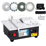 MXBAOHENG Mini Table Saw S3 Portable Precision Craft Table Saw, 1/2" Adjustable Cut Depth, Seven Speed Adjustable Power Supply, Small Hobby Table Saw MXBAOHENG