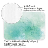 Funto Blank Watercolor Paper Postcards, 50 Cards, 4"x6", 140lb/300gsm, Blank Note for Watercolor Journal, Acid-Free Heavyweight Art Paper for Thank Funto