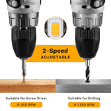 Power Drill Cordless: DEKO PRO Cordless Drill 20V Electric Power Drill Set Tool Drills Cordless Set with Battery and Charger 20 Volt Drill Driver Kit DEKOPRO