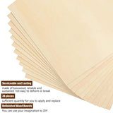 36 Pack Basswood Sheets Plywood Board 1/8 Inch Unfinished Wood Boards for Crafts for DIY Laser Projects Architectural Model Making Mini House Riakrum