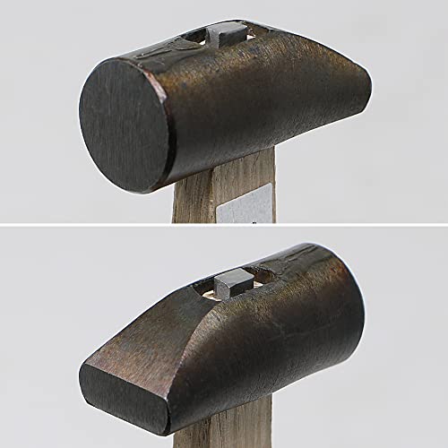 KAKURI Mini Blacksmith Hammer for Crafts and Hobby, Lightweight 3 oz, Japanese Precision Jewelry Hammer Tool, Round Head, Wood Handle, Made in JAPAN KAKURI