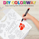 Baby Bibs Set - 2 Ply Knit Terry Solid White Feeder Bibs - Kit Includes, 8 Bibs, 8 Fabric Markers, 8 Stencils, - Baby Gifts - Registry For Baby - KOOL KRAFTS