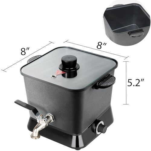 Byoowndiy Wax Melter for Candle Making, 150 oz Electric Candle Wax Melting Pot with Pour Spout and Temperature Controller Byoowndiy