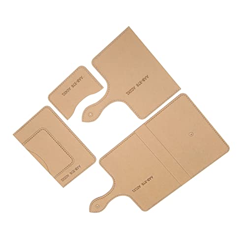 Acrylic Templates, Practical Leather Craft Tool, Leather Pattern Templates, Acrylic Bag Template Set Passport Bag Pattern Making Stencil Laser - WoodArtSupply