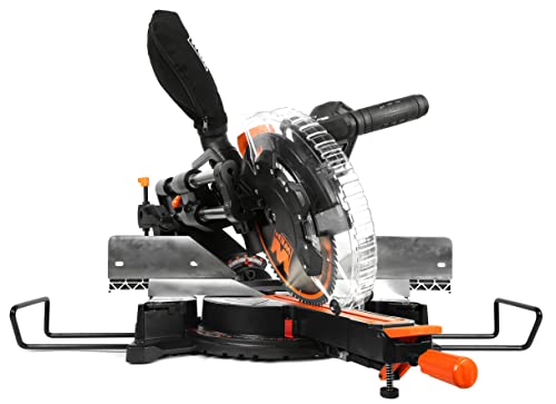 WEN MM1215 15-Amp 12-Inch Dual Bevel Sliding Compound Miter Saw with LED Cutline WEN
