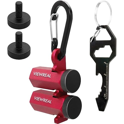 Red Extra Tall Stair Gauges Set with Holder: A Non-Slip Guide for Circular Saw & Carpentry Squares, Perfect for Framing & Rafter Layout ViewReal