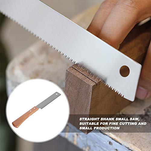 Japanese Hand Saw, 12in Single Sided Teeth Flush Cut Saw Small Hand Saw Wooden Handle Flat Saw for Garden Pruning Carpentry Woodworking