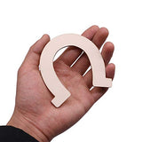 VERNUOS 48 Pcs Unfinished Wood Horseshoe Cutouts for DIY Craft, Wedding, Cowboy Themed Party and Birthday,3.3 x 3.5 inches VERNUOS