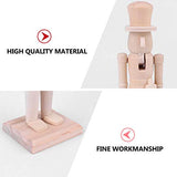 EXCEART Wooden Nutcracker Figures Wooden Unpainted Doll DIY Blank Paint Toy Christmas Nutcracker Soldier for Kids Gift DIY Craft Christmas Decoration EXCEART