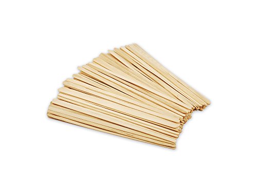 Multicraft Imports Krafty Kids CW520 Craftwood Natural Craft Stir-Sticks, 7.5in by 0.25in, 80-Piece Multicraft Imports