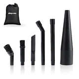 Shop-Vac Micro Cleaning Nozzle Kit, 1-1/4" Detailed-Cleaning Attachments for Compact Wet Dry Shop Vacuum, Storage Bag Included, 6 Pieces Shop-Vac