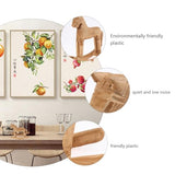 VOSAREA 18x6x18cm Wooden Rocking Horse Table Decoration Craft Home Art Furnishing VOSAREA