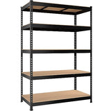 PrimeZone 47" W x 23.6" D x 71" H Large Heavy Duty Storage Shelves - 5 Tier Adjustable Garage Storage Shelving, Metal Storage Utility Rack Shelf Unit PrimeZone