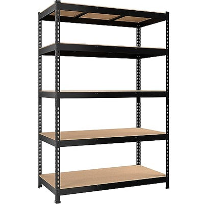 PrimeZone 47" W x 23.6" D x 71" H Large Heavy Duty Storage Shelves - 5 Tier Adjustable Garage Storage Shelving, Metal Storage Utility Rack Shelf Unit