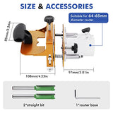 YUCHENGTECH Mortising Jig 2 in 1 Invisible Fastener Slotting Bracket Woodworking Router Base Punch Locator Multifunctional Woodworking Slotting Tool YUCHENGTECH