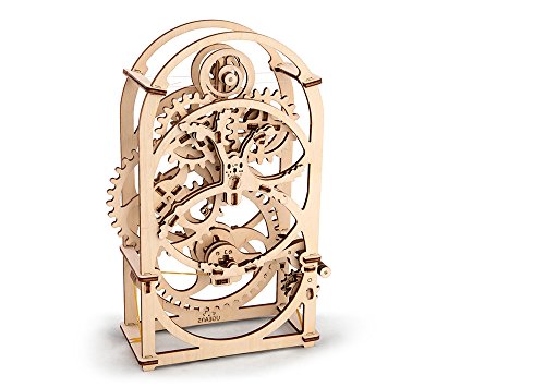 UGEARS Timer 20 min - Wooden Models to Build for Adults - 3D Mechanical Model Unique Puzzles - Brain Teaser and Model Building Sets for Adults UGEARS