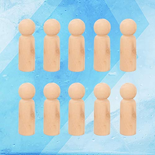 Healifty 10pcs Wood Puppets Dolls Blank Wooden Unfinished Dolls Woodsy Decor Wooden Dolls Decoration for Home Toys Dolls Wood Decor Unfinished DIY Healifty