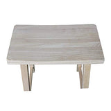 International Concepts 24-Inch Saddle Seat Stool, Unfinished IC International Concepts