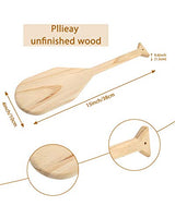 Pllieay 15 Inch Wooden Paddle, Unfinished Solid Pine Paddle with Oar Shape, Natural Color Wood Greek Paddle Craft, Ideal for Craft Lovers Pllieay
