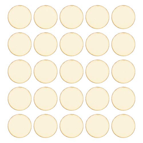 SEWACC Unfinished Wood Circle 100pcs 32mm Wooden Discs Round Wooden Pieces Wooden Cutouts Ornaments DIY Crafts for Art Crafts Project Home SEWACC