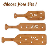 BATTIFE 14 inch Bamboo Paddle Lightweight Durable Smooth Paddle with Airflow Holes Unfinished Wooden Paddle BATTIFE