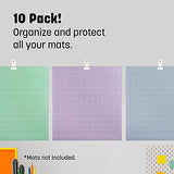 [10 pack] Impresa Mat Hangers for Cricut Cutting Mats to Organizes - Easy To Install Standard Grip Cutting Mat Hangars - Durable Impresa Holder for IMPRESA