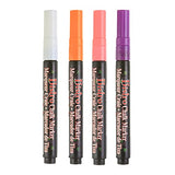 Uchida of America Uchida, 482-4H, 4 Piece, Bistro Fine Line Chalk Marker Set, Fluorescent Colors UCHIDA