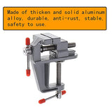 Foitech Bench Clamps,Mini Table Bench Vise Swivel Lock Clamp Craft Hobby Craft Repair Tool Adjustable Portable Work Bench Vise Tool Drill Foitech