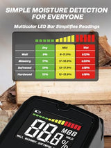 Mecurate Pinless Moisture Meter Wood Non-Destructive Meter for Walls, Drywall Wood and Building Material Dampness Inspection Mecurate