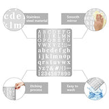 GORGECRAFT Metal Letter Stencil Stainless Steel Lettering Alphabet Symbol Painting Template Journal Tool for Painting, Wood Burning, Pyrography and GORGECRAFT