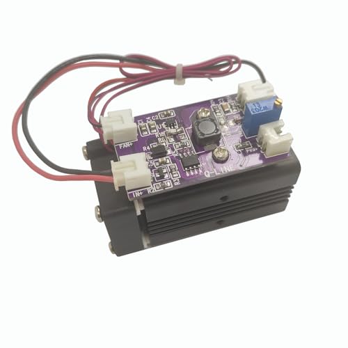12V Green Diode Lasers 532nm Laser Module Dot with TTL 0-30KHZ & Fan Cooling - Long Time Working Q-BAIHE