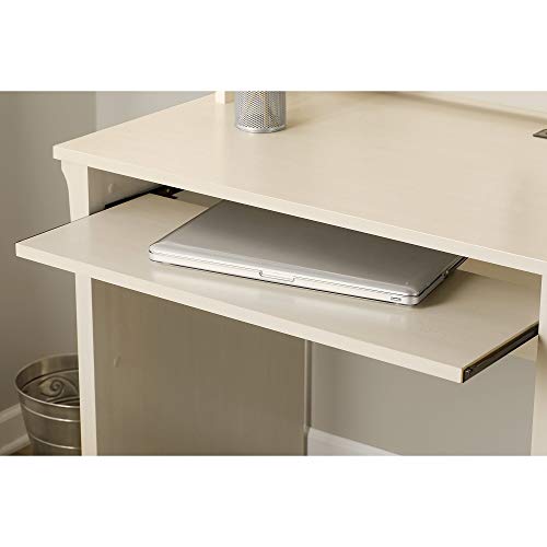 Bush Furniture Salinas Computer Hutch | Study Table with Drawers, Cabinets & Pullout Keyboard/Laptop Tray | Modern Home Office Work Desk with - WoodArtSupply