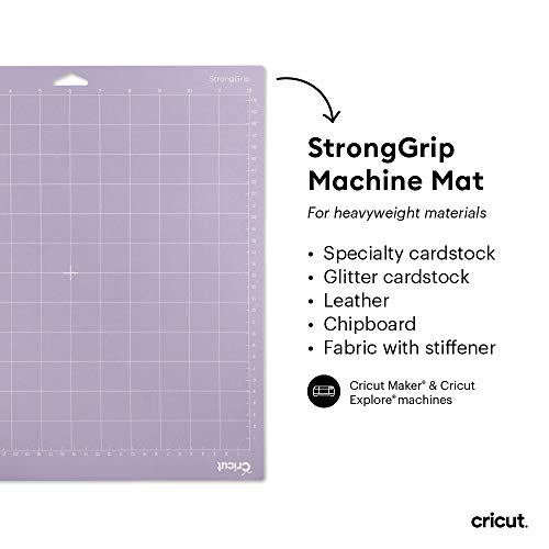 Cricut StrongGrip Cricut Cutting Mat 12in x 12in, Craft Mat for Cricut Maker & Explore, Use with Heavyweight Materials - Specialty Cardstock, Cricut