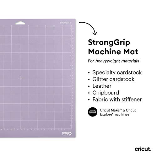 Cricut StrongGrip Cricut Cutting Mat 12in x 12in, Craft Mat for Cricut Maker & Explore, Use with Heavyweight Materials - Specialty Cardstock, - WoodArtSupply