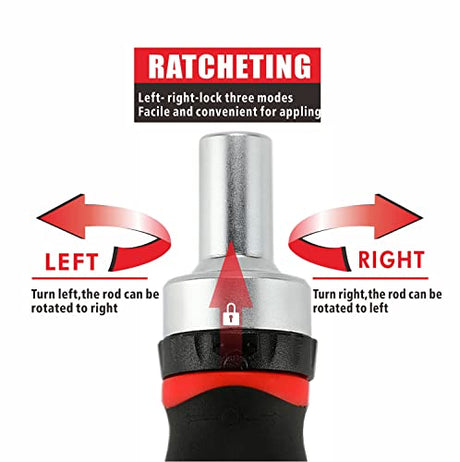 Ratcheting screwdriver sets nut driver set Magnetic Muti Screwdriver Bits Sockets Set T-handle Rachet Tools Set Basic Tool Kit 38-piece for home X-STEEL