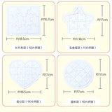 Toyvian Sublimation Blank Puzzle, 4 Pcs Kids Coloring Blank Puzzle, Four Shapes Drawing Board, Use As Party Favors, DIY Invites and More (Random Toyvian