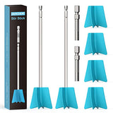 JANCHUN 6 Reusable Long Resin Mixer Paddles Fit for All Drill, Epoxy Mixer Attachment for Powerful Mixing, Multipurpose Paint Mixer Paint Stirrers JANCHUN
