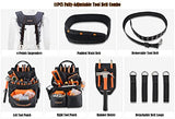 39Pockets Tool belts for men with suspenders, 4" Padded toolbelt, Tool belt with suspenders, Tool belt, Tool belt suspenders, Carpenter tool pouch, WELKINLAND
