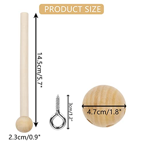 Focalmotors Baby Wooden Mobile Hanger,Mobile kit Crib,Mobile Hanging Frame Bed Toy Decoration DIY Crafts Photography Props Newborn Gift (Style-C) Focalmotors