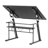 STUDIO DESIGNS Zenith Craft Desk Drafting Table, Top Adjustable Drafting Table Craft Table Drawing Desk Hobby Table Writing Desk Studio Desk, Black, SD STUDIO DESIGNS