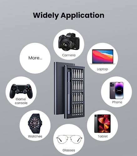 AXTH 25-in-1 Small Precision Screwdriver Set, Professional Magnetic Mini Repair Tool Kit for Phone, Computer, Watch, Laptop, Macbook, Game Console, AXTH