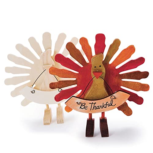 S&S Worldwide Unfinished Wooden Turkey, 5-1/2" Height, 5-7/8" Width, Pack of 6