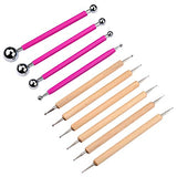 Meuxan 10 Piece Ball Stylus Dot Painting Tool Set, Clay Pottery Modeling Kit Meuxan