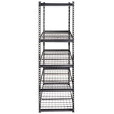 VEVOR Storage Shelving Unit, 5-Tier Adjustable, 2000 lbs Capacity, Heavy Duty Garage Shelves Metal Organizer Wire Rack, Black, 60" L x 24" W x 78" H VEVOR