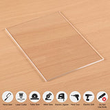 KAITELA 10 Pack Clear Acrylic Sheet 5" x 7" Cast Plexiglass Panel 1/8" Thick (3mm) Transparent Plastic Sheets for Sign, Craft, Display Projects, KAITELA