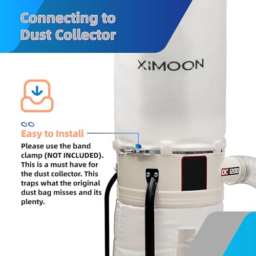 70333 Dust Collector Bag Replacement for POWERTEC DC-1512 Dust Collection Bag Compatible with JET and More brand Dust Collection Systems for Ximoon